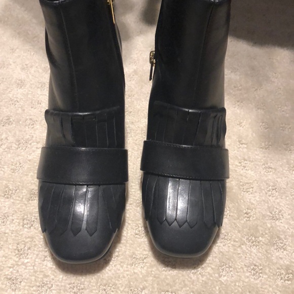 BMWT Steve Madden Kiltie Leather Booties - Picture 2 of 3
